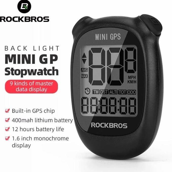 Rockbros Mini GPS Sepeda Speedometer Computer sepeda Bicycle Computer