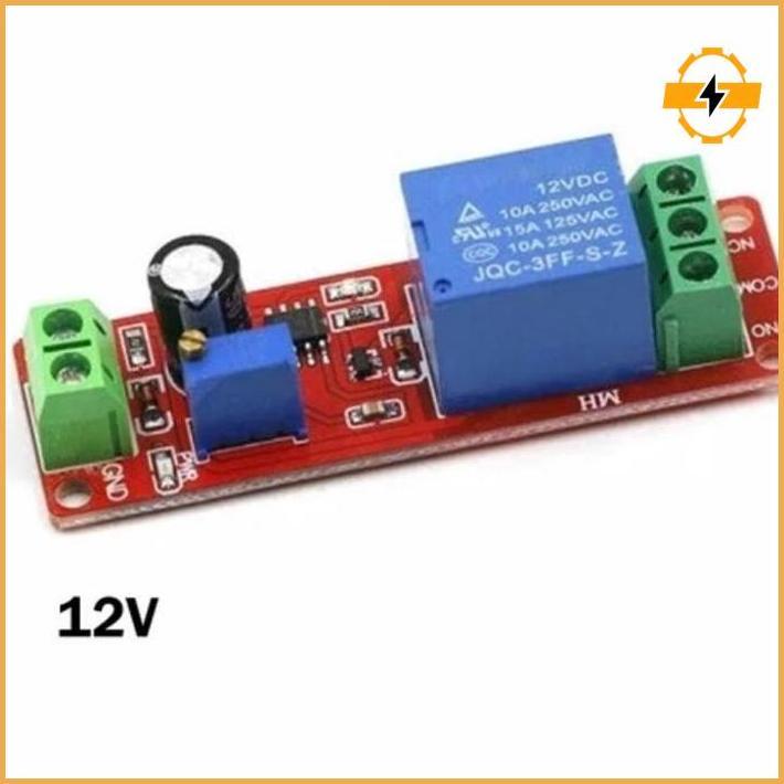 Delay Timer Ne555 12V Delay Switch Relay Ne 555 Adjustable Modul Terbatas