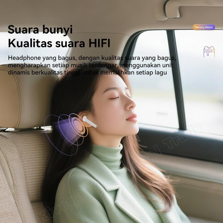 PROMO TERBARU KIVEE Headset Bluetooth TWS Earphone iphone Wireless Gaming KV-TW90 Anti Noise Bass HD