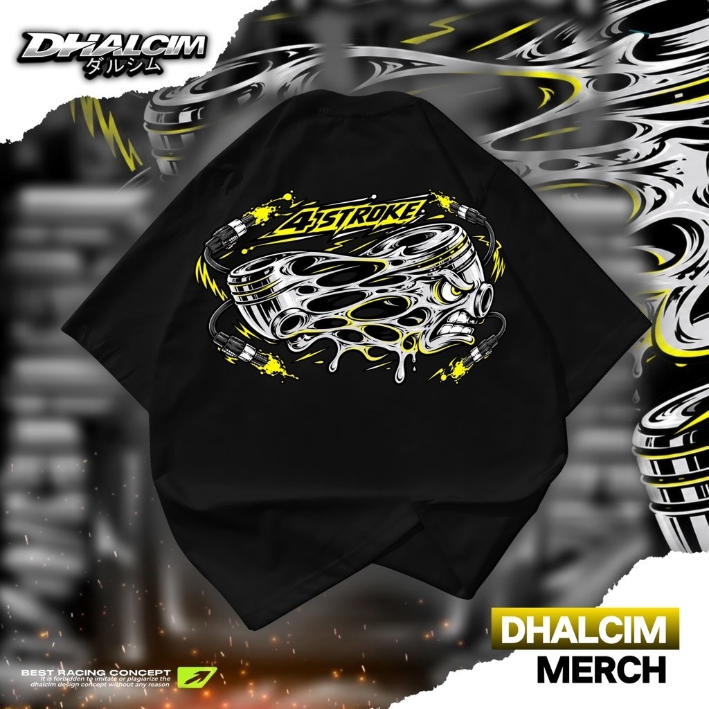 KAOS DISTRO 4 STROKE FUL COTTON 24S PERMIUM. KAOS 4 STROKE FULL DESAIN. KAOS DISTRO FOUR STROKE. KAO