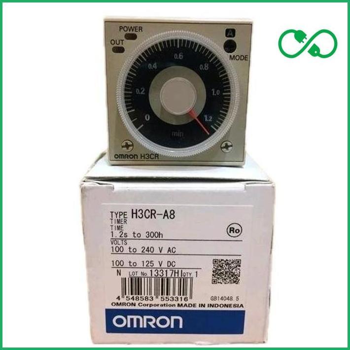 Timer H3Cr-A8 + Socket // Omron Timer H3Cr-A8 + Socket // Timer Omron H3Cr-A8 // Omron H3Cr-A8 // Om