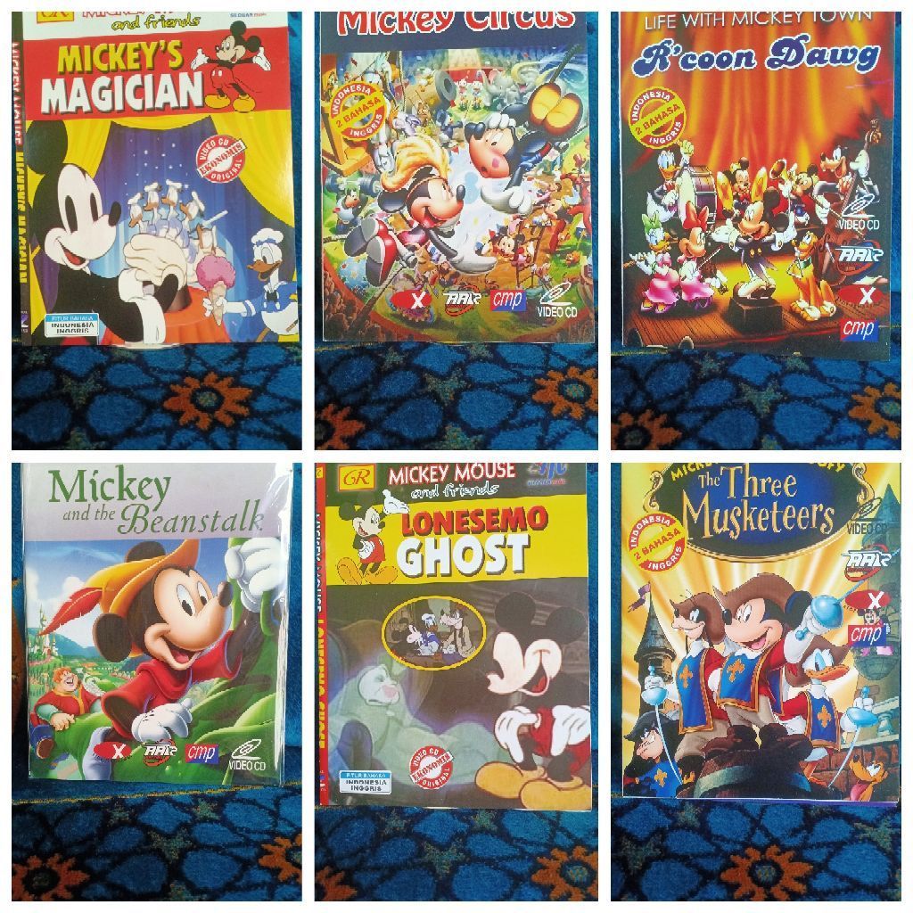 KASET VCD FILEM ANAK MICKEY MOUSE RANDOM