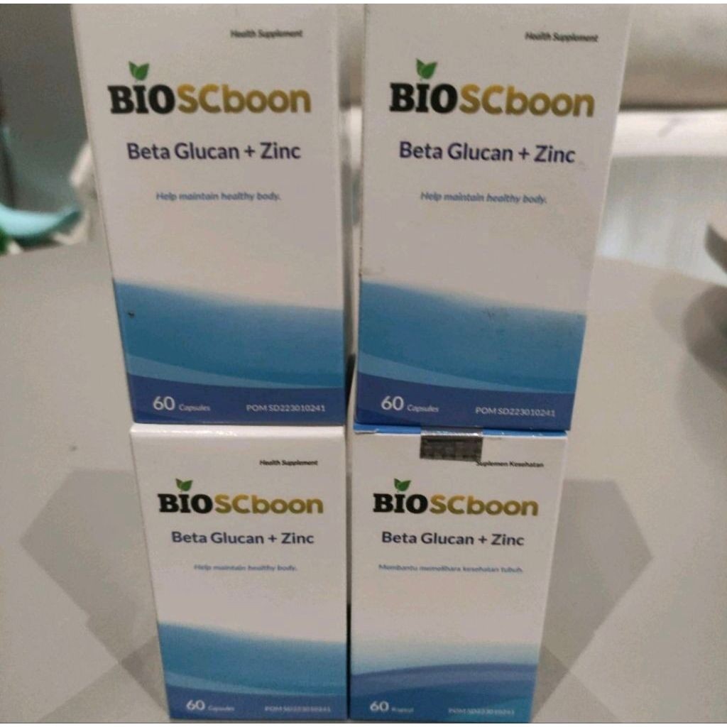 Bio Scboon Sc boon beta glucan zinc botol isi 60 kapsul multivitamin