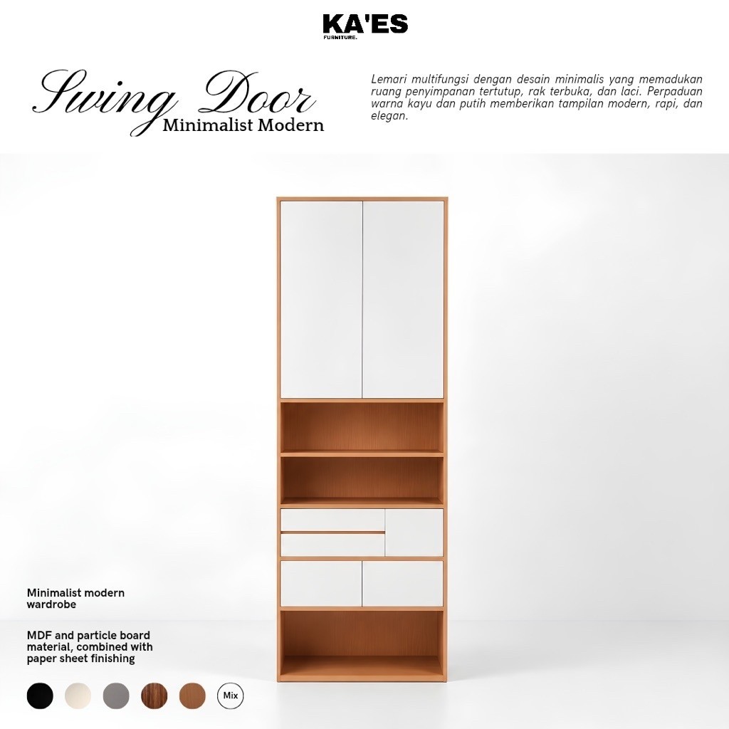 KA'ES FURNITURE - RAKKA - rak serbaguna rak ruangan rak penyimpanan lemari tambahan lemari serbaguna