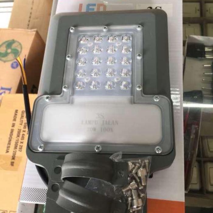 Lampu jalan LED 20 watt 3S Garansi 1 tahun