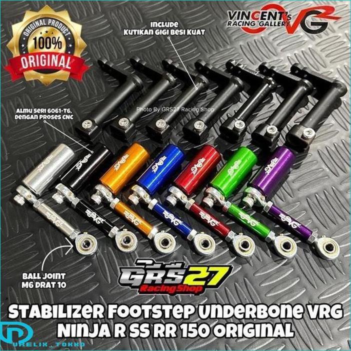 STABILIZER STABILISER STEP FOOTSTEP UNDERBONE UB VRG RACING NINJA R SS RR NEW OLD ZX CBU 150 INCLUDE