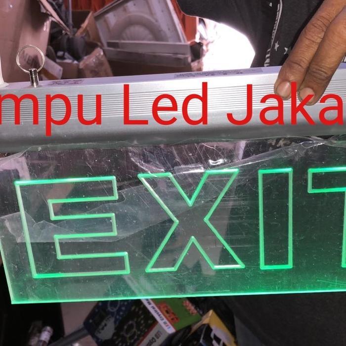 lampu emergency exit bening. lampu emergency darurat tulisan exit LED