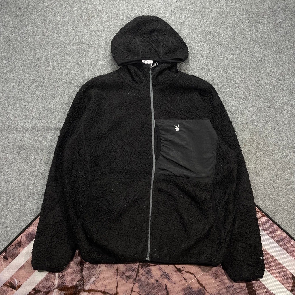 Jaket fleece hoodie Playboy second
