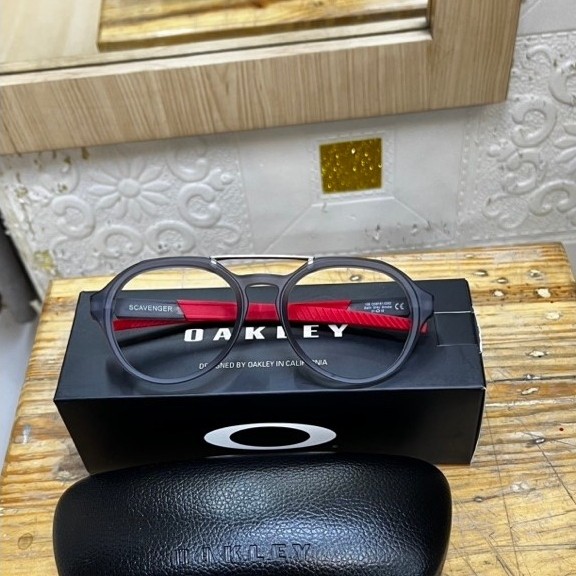 OAKLEY Scavenger OX8151 Original - Pilot Bulat Double Bridge Pria Bisa Minus Kacamata  frame Lensa P