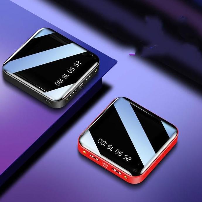 vanessa.ecer - powerbank 12000 mah portable power bank dual port usb plus senter baterai gadget led 