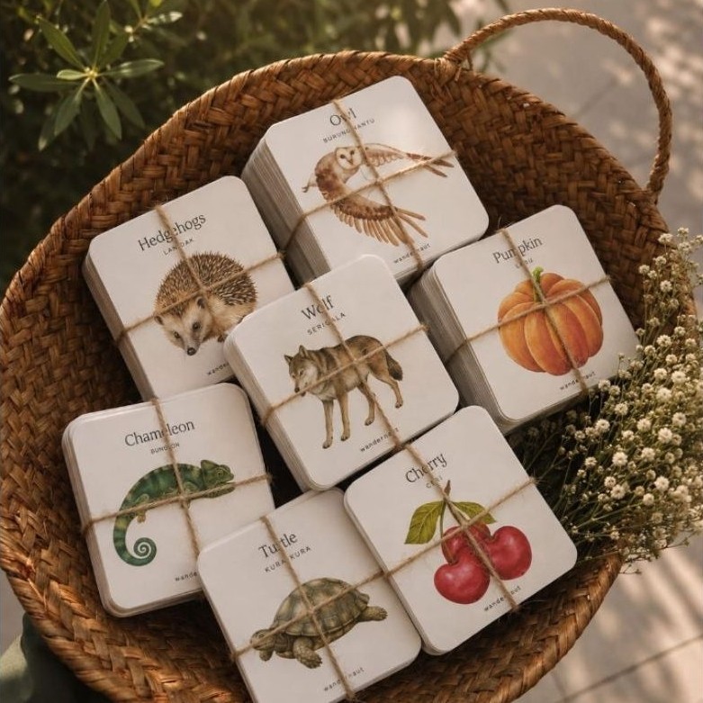 Wandernaut | animal flashcard | flashcard edukasi anak