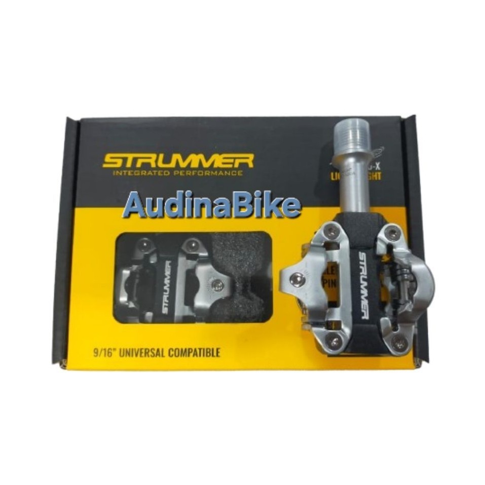Pedal Cleat Strummer PD-520A Clipess Two-Sided Sepeda MTB XC
