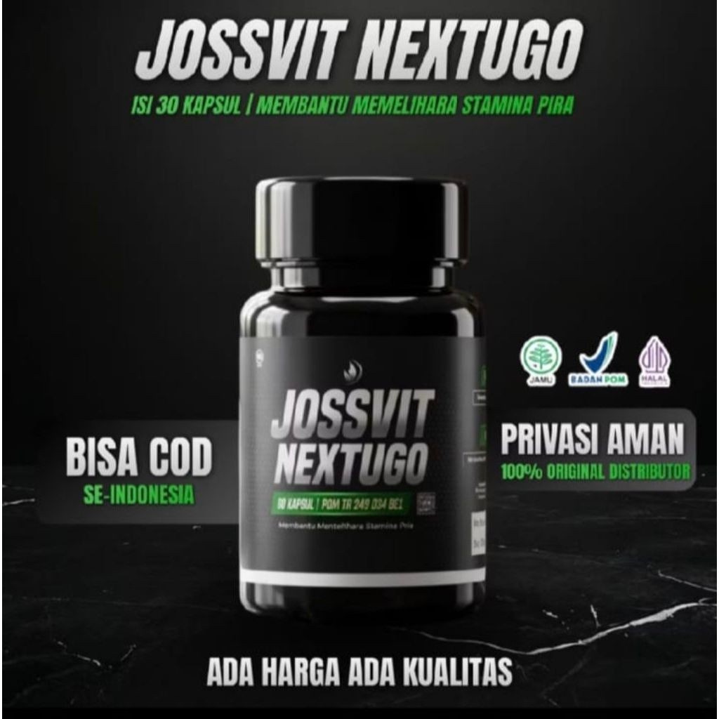 1 Botol 30 kapsul Original JossVit Nextugo Suplemen kesehatan Terdaftar BPOM