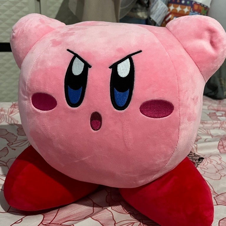 boneka mesin capit oh some besar 33cm kirby angry funifun mainan anak lucu