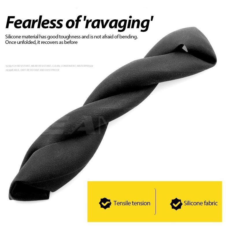 New Deals Seametal Cover Stir Mobil Universal Bahan Silicon Sarung Stir Mobil Silikon 30-40Cm 38Cm 4