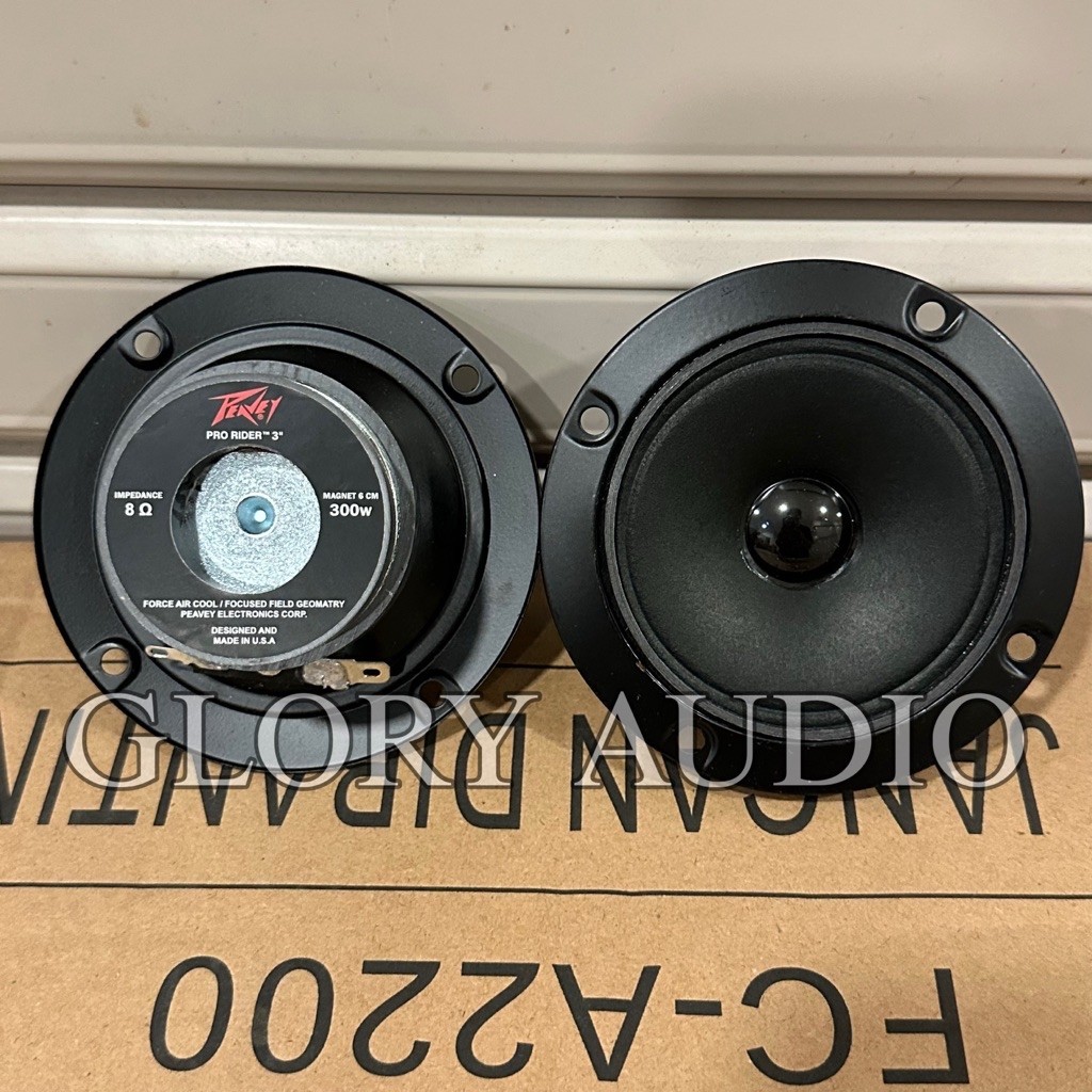 GA - Speaker Tweeter Peavey Pro Rider 3 Inch 8 Ohm 300W Warna Hitam Double Magnet Pro Rider 3 inch 3