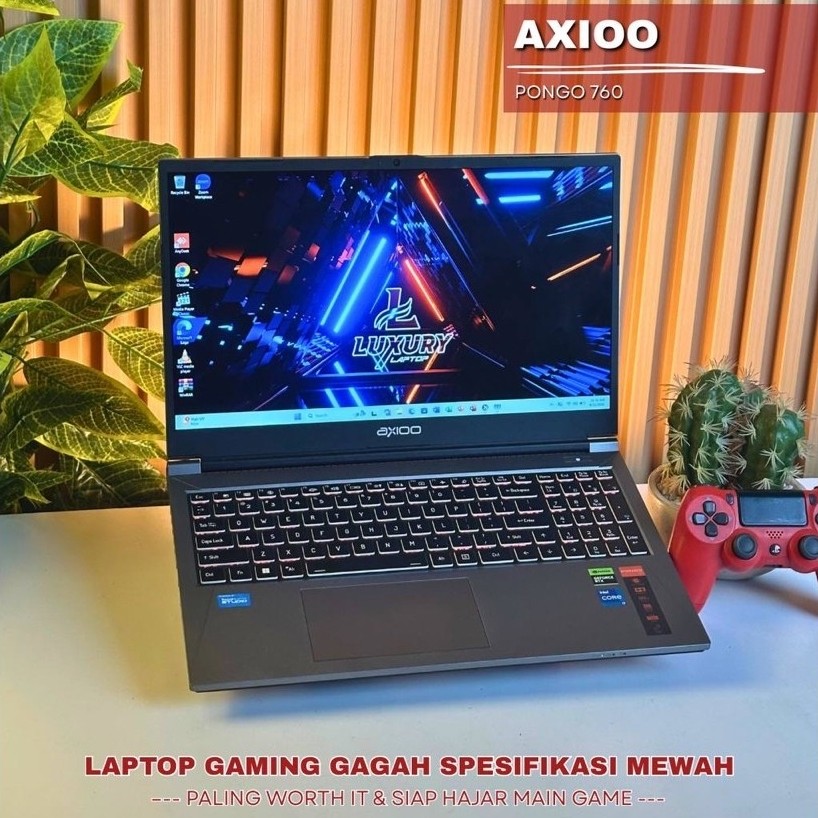 LAPTOP AXIOO PONGO 760 12TH GEN CORE I7 SSD 512GB RAM 16GB NVIDIA GEFORCE RTX 4060 BACKLIGHT GARANSI