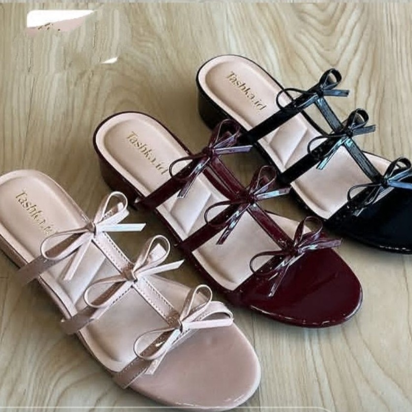 Slop pesta wanita tashka/heels party import tashka/sandal heels wanita import/sandal pesta wanita ta