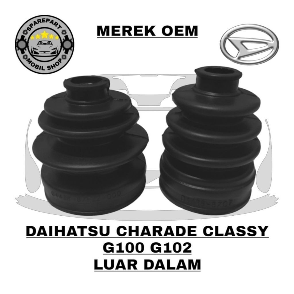 Karet Boot As Roda Cv Joint Luar Dalam Daihatsu Charade Winner Classy G100 G102