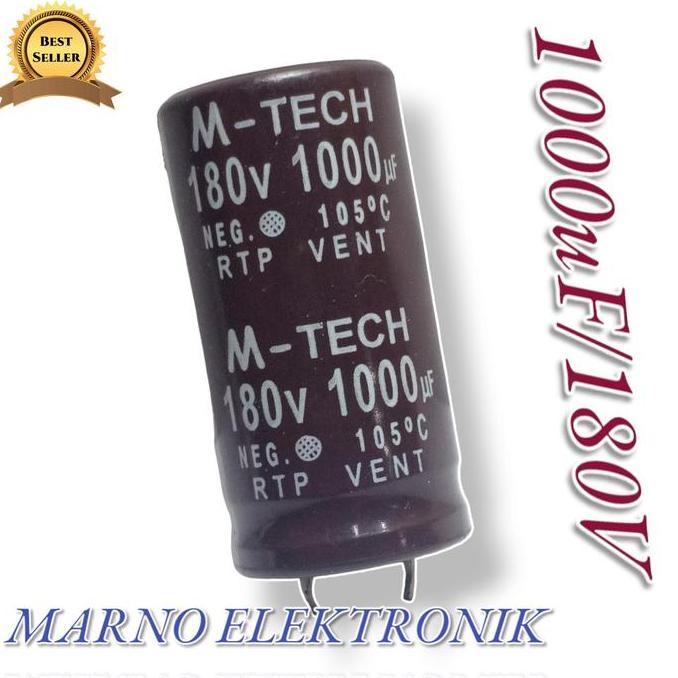 ELCO CAPASITOR 1000UF 180V 1000 UF 180 V 1000 MIKRO MICRO KAPASITOR VOLT MRN99
