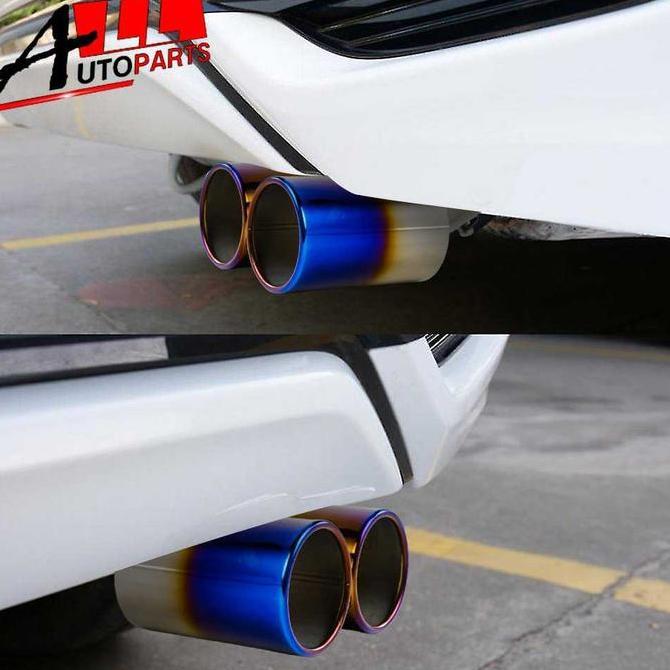 [Best Seller] Muffler Ujung Knalpot Modif Mobil Racing Dua Lubang