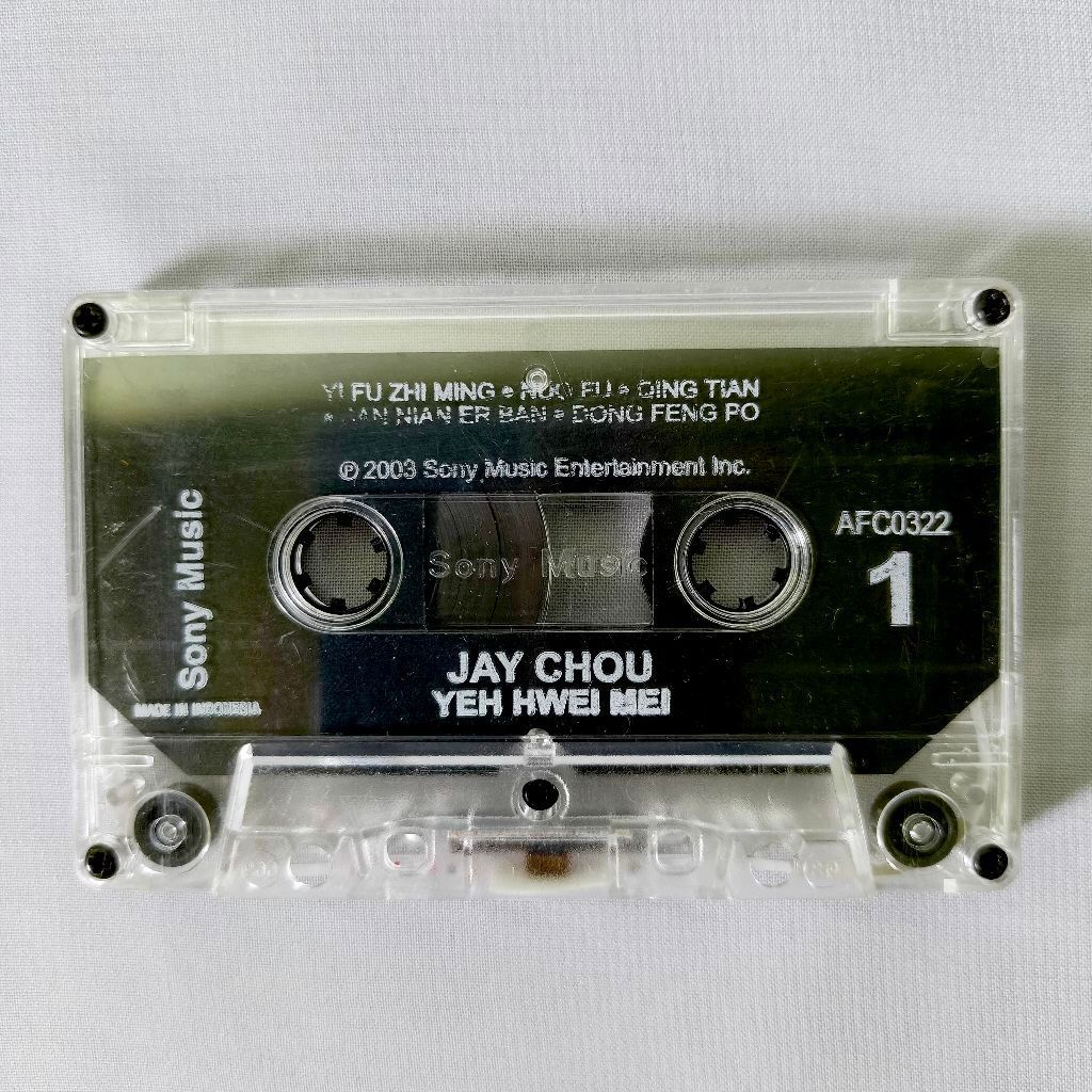 Kaset Jay Chou - Yeh Hwei Mei (no cover, tape only) (VGC)