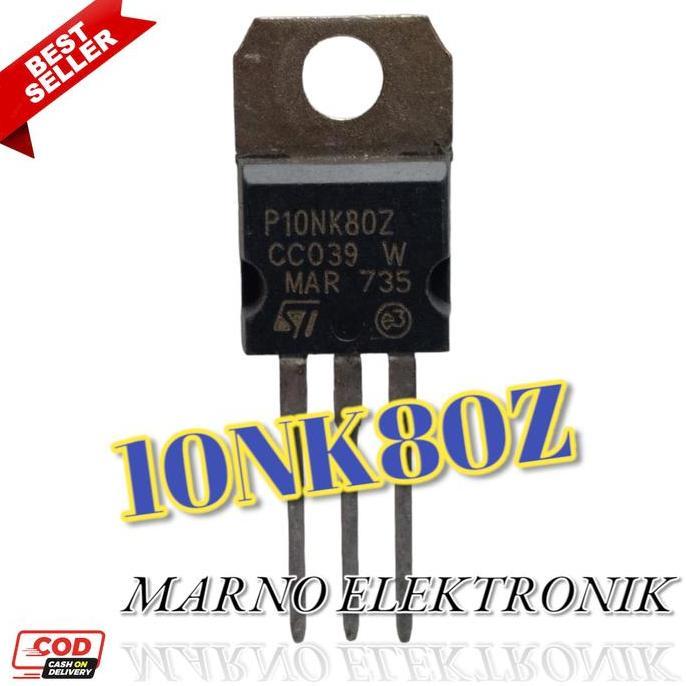 IC TR TRANSISTOR 10NK80Z 10NK80 ASLI ORIGINAL ORI MRN99
