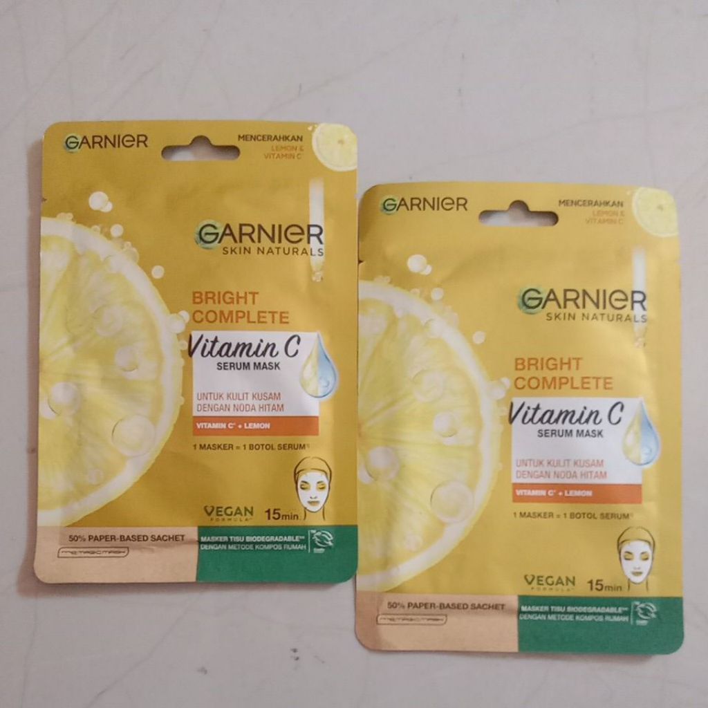 Garnier Serum Mask Vitamin C + Lemon Bright Complete