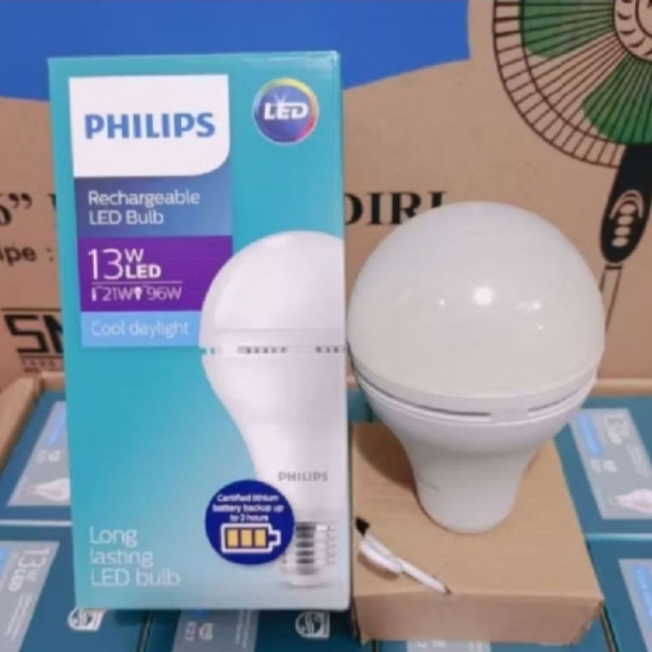 PHILIPS Lampu LED Emergency Rechargeable LED Bulb 13W / Lampu Emergency Philips 13 Watt