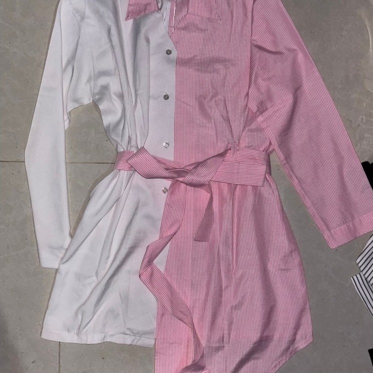 two tone kemeja