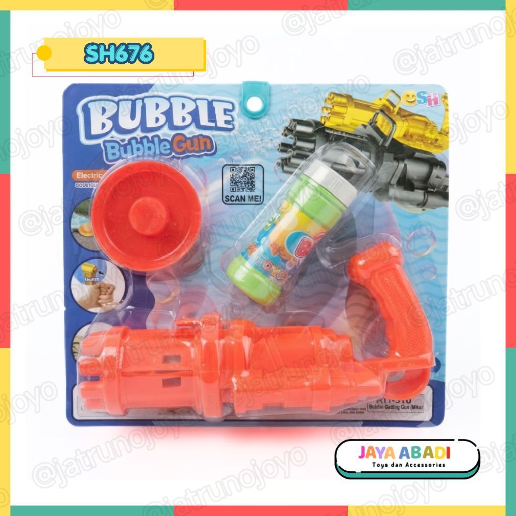 [SH676] Mainan Gelembung Busa Electric Bubble Gatling