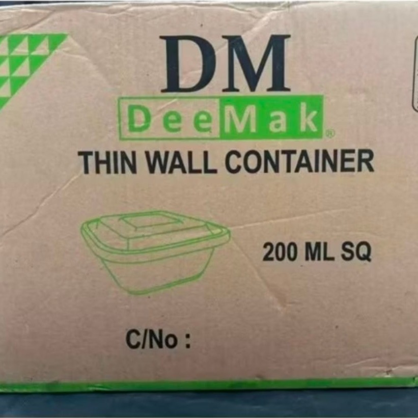 THINWALL DM KOTAK PERSEGI 200ML 300ML PER DUS ISI 300PCS