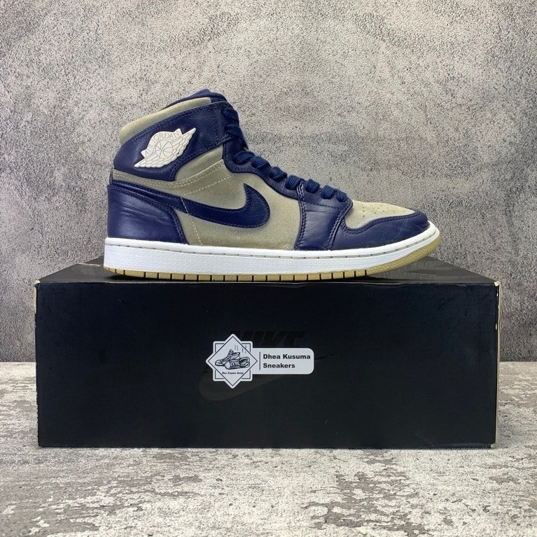 Sepatu Second  Air Jordan 1 Retro High Navy Size 41 insole 26 cm Original Guarantee 100%