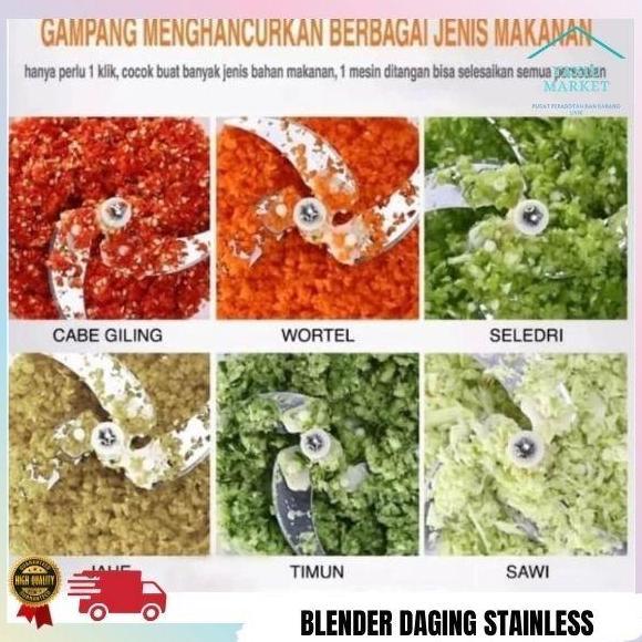 PENGGILING BUMBU DAGING MEAT GRINDER FOOD CHOPPER STAINLESS SX685