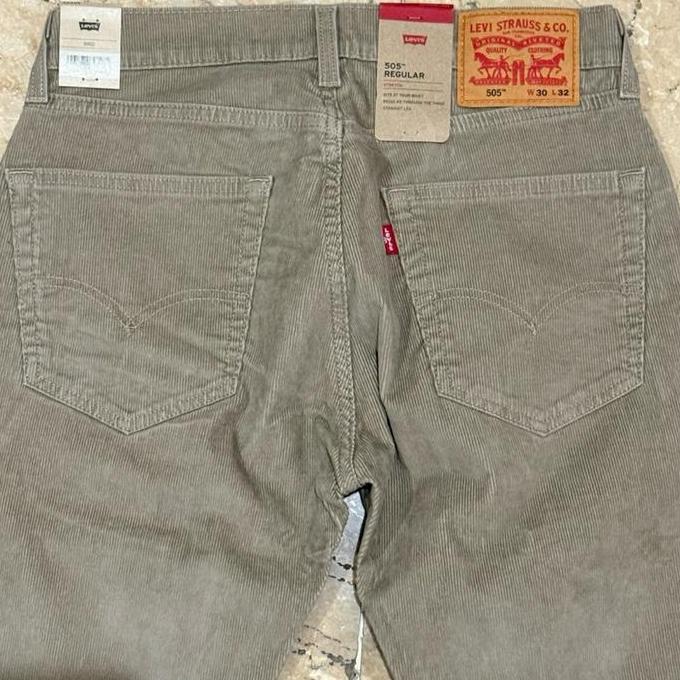 Levis 505 Regular Fit Rinse Timberworlf Corduroy Pants 00505-1397