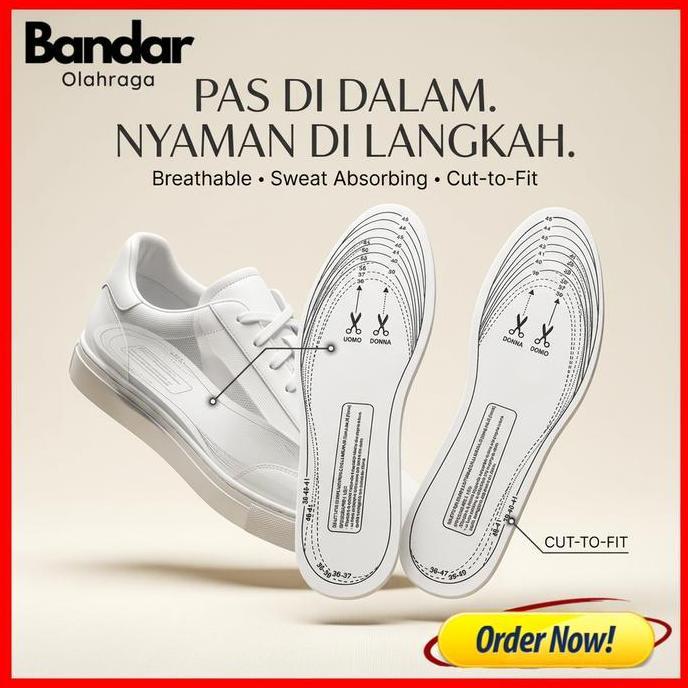SOL SEPATU SPORT MEMORY FOAM / INSOLE FLAT MY FEET ABSORP FOAM EMPUK