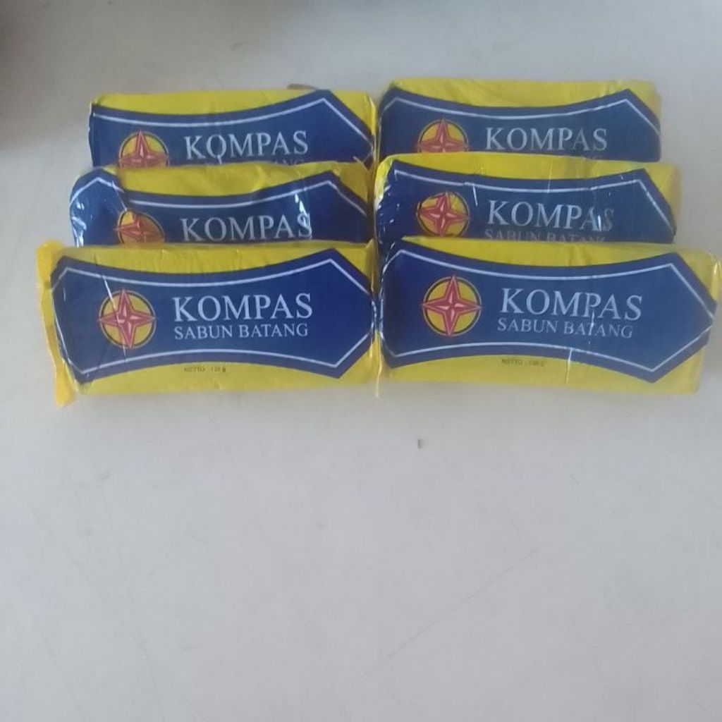 Sabun Kompas Batangan Sabun Batang Kompas Per 6pcs kemasan baru