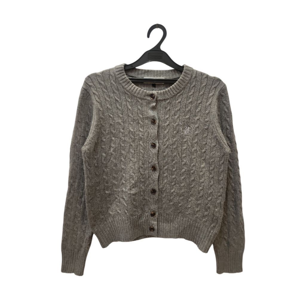 Cardigan Rajut Kepang Cable Knit Brand General Idea Original