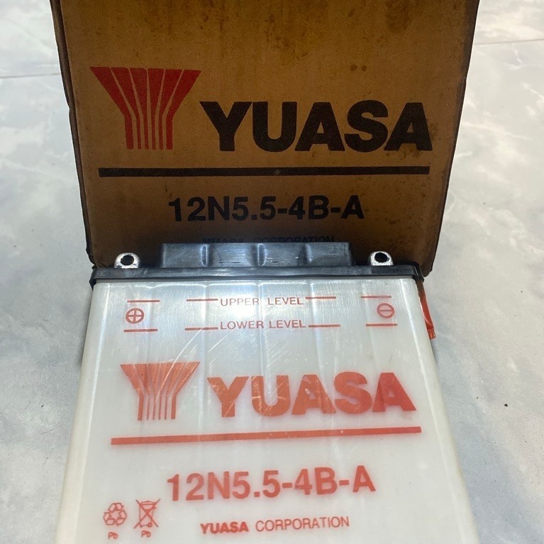 Aki Basah Baterai Tape YUASA Original 12N5.5-4B-A