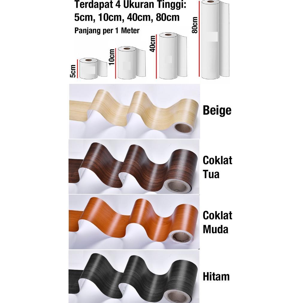 PLATO Lis Wallpaper Dinding Tempel Kayu Border Lis Stiker Tembok