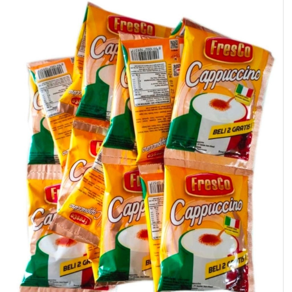 Fresco Cappucino - Kopi Fresco Bubuk (25 gr x 15 Sachet)
