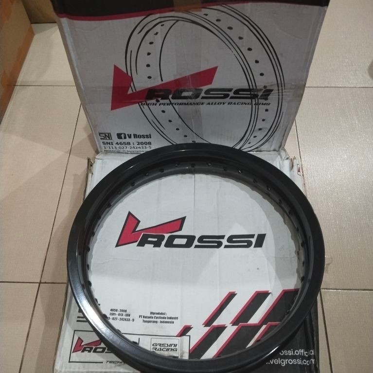 Velg Rossi Ring 18 for 160, 185, 215, 250 - Lingkaran Hitam