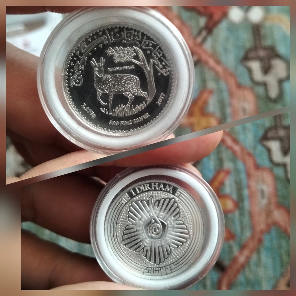 Coin Dirham Nubex Malaysia. 1 dirham 2,975gr