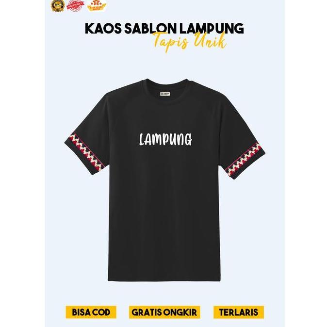 PREMIUM Lampung Ethnica Official - Tapis Lampung Asli- T-Shirt Tapis Sablon Lampung Kaos Katun Combe