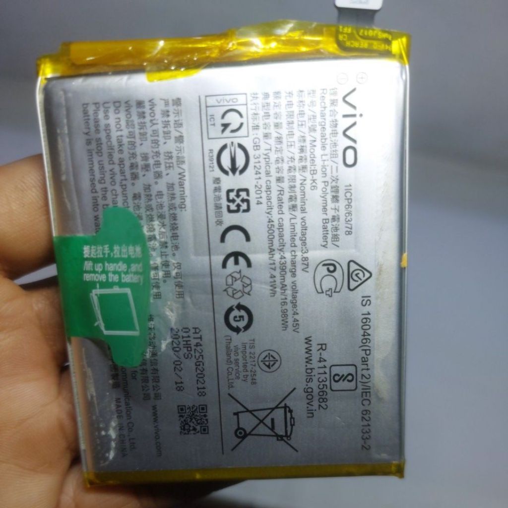 BATERAI VIVO V19 ORI COPOTAN