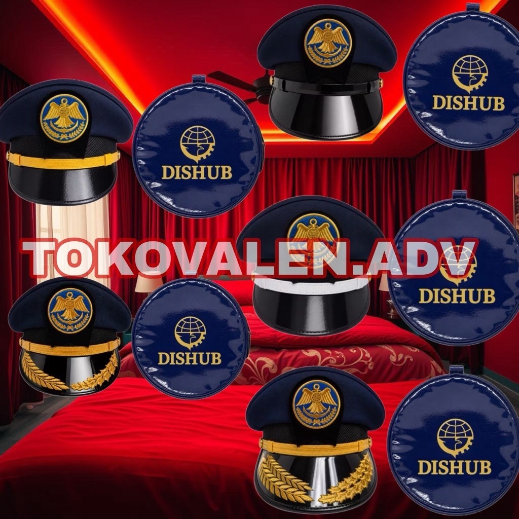 Topi PDU , Topi Pet Dishub Pria+Tas Pet Dishub