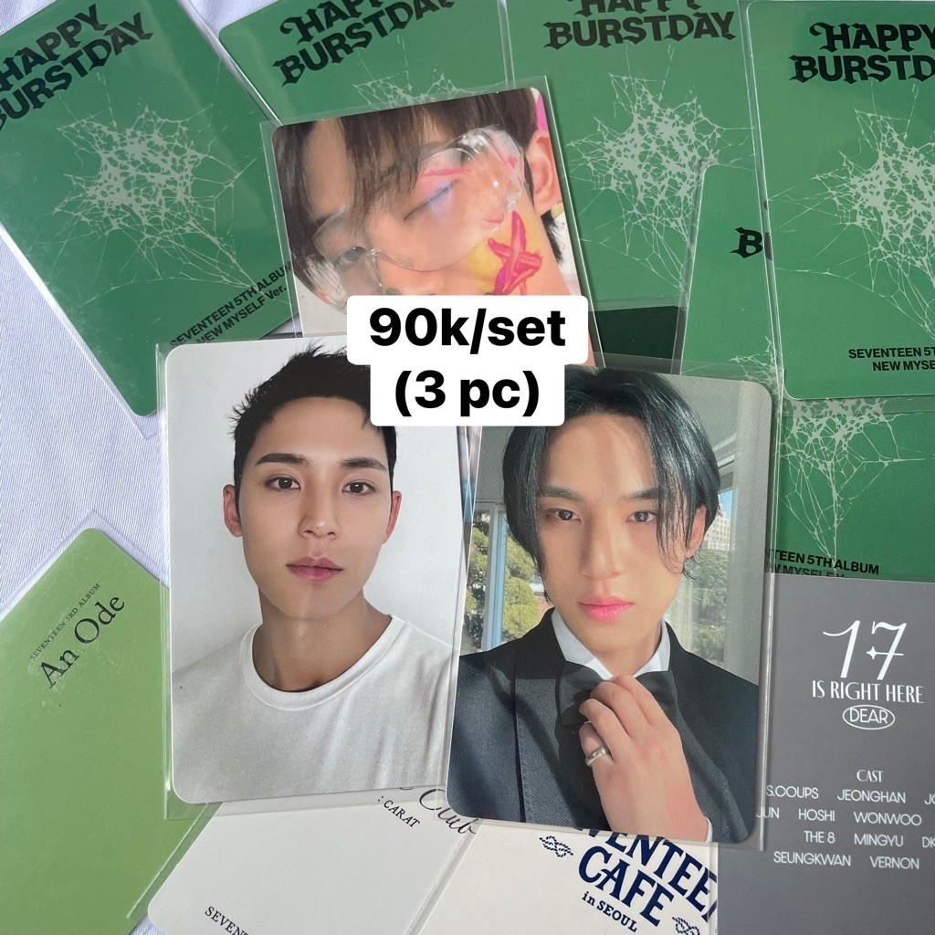 THE 8 MINGHAO SEVENTEEN SVT SEBONG PHOTOCARD PC CEMONG CARVER CARAT VERSION FACE THE SUN FTS MINGYU 