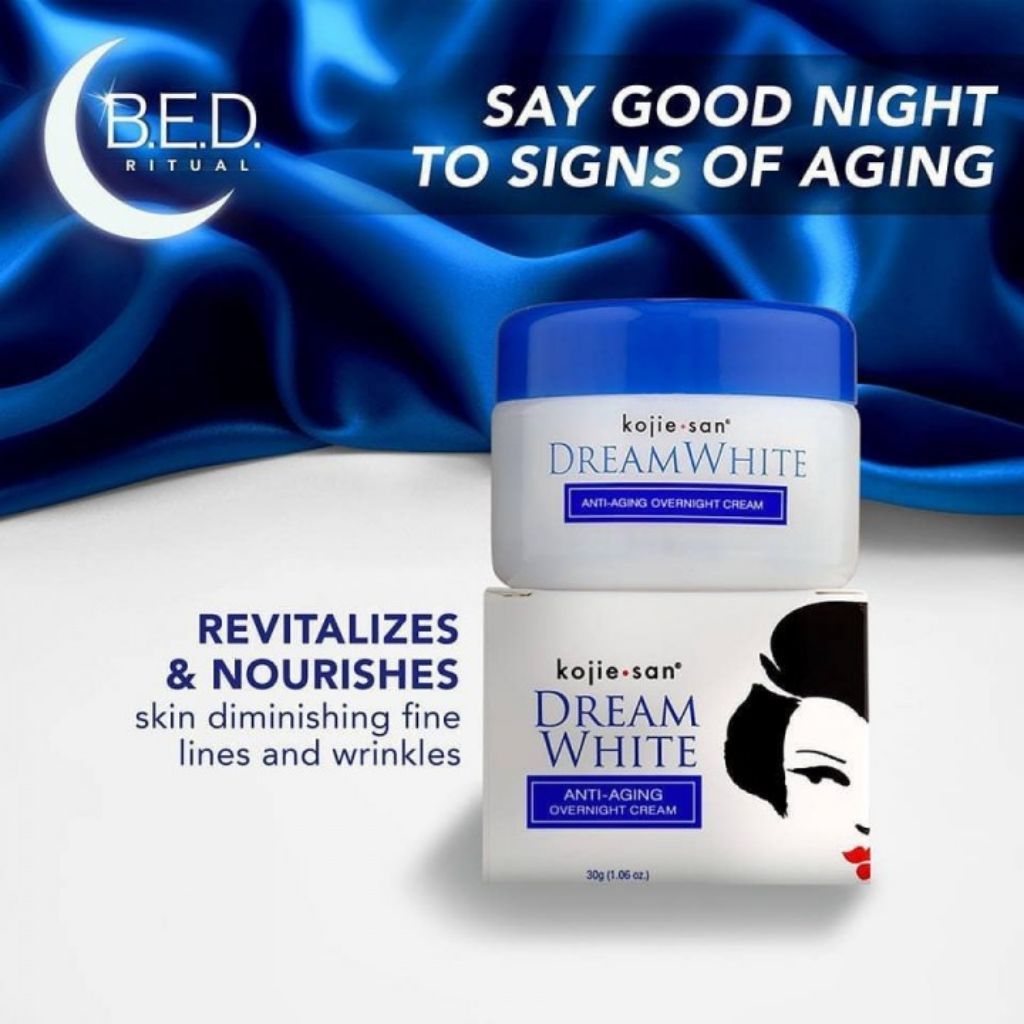 Kojiesan DreamWhite Anti Aging Overnight Face Cream 30gr With Krim Kojie San