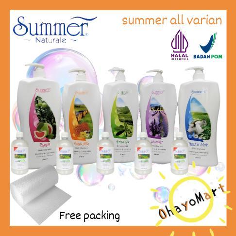 Summer Naturale Body Shampoo / sabun import summer naturale / sabun wangi 2 Liter + 500ml