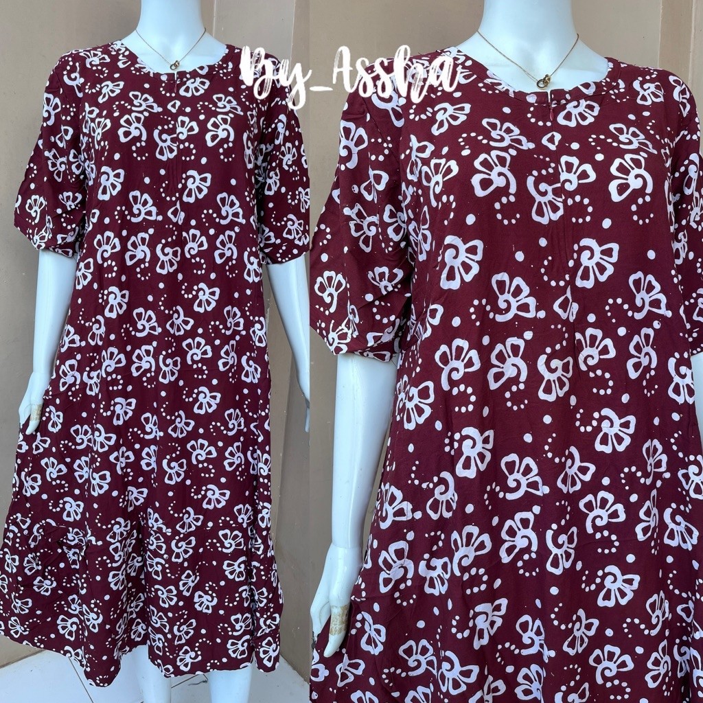 Ld 120/Pb 110 Daster Batik Qonita Pekalongan Rempel Jumbo